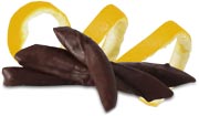 chocolate dipped orange peel